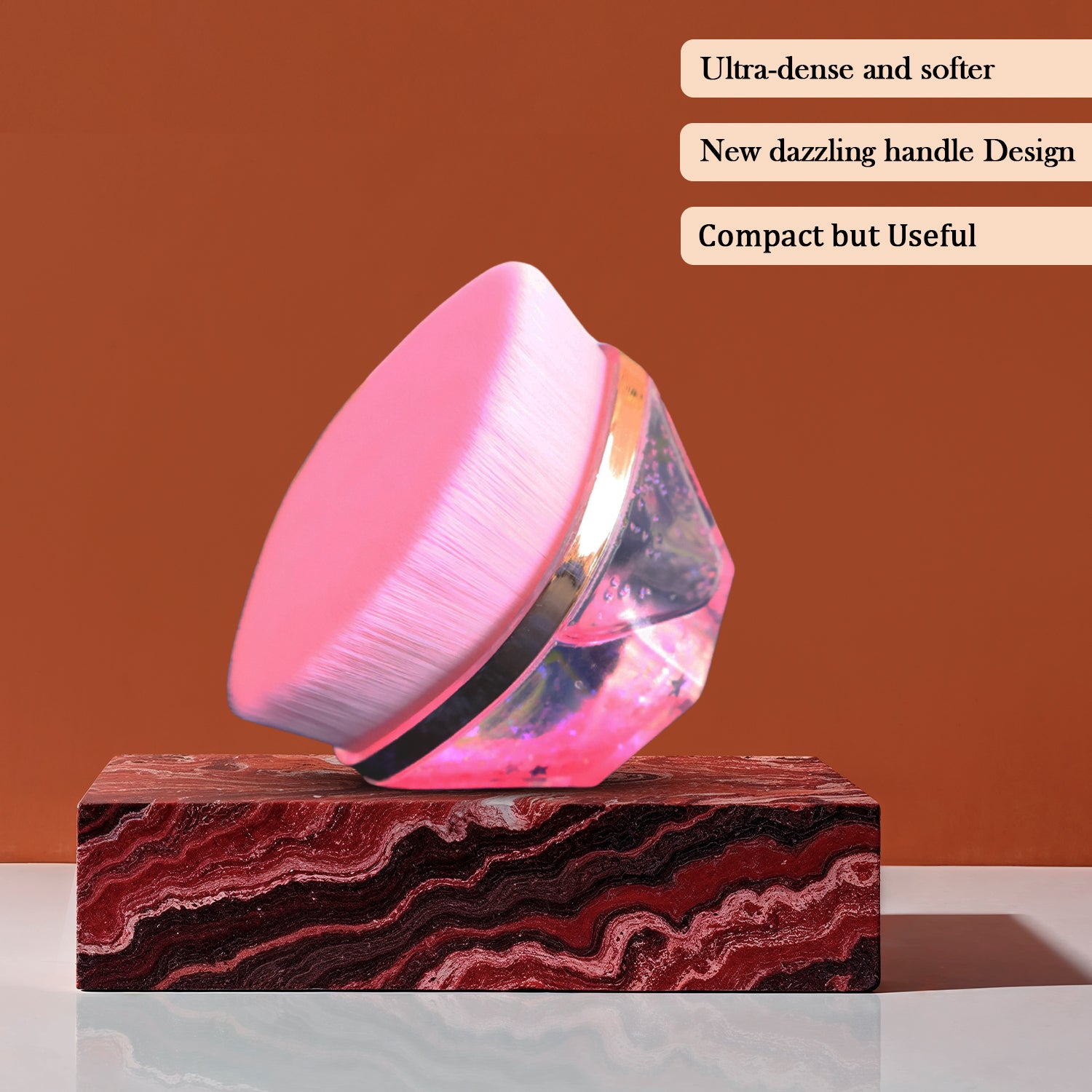 Glitter Cosmetic Brush With Starry Gel Base (1 Pc) - Zidbik