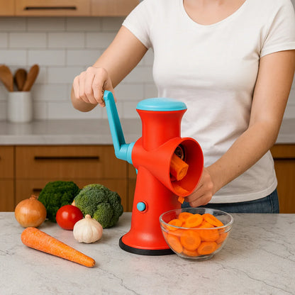 Apex 4 In 1 Signature Rotary Grater With Interchangeable Blades - Zidbik