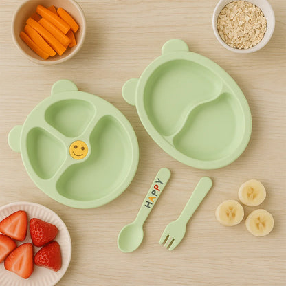 Premium 4-piece Kids Mealtime Feeding Set - Zidbik