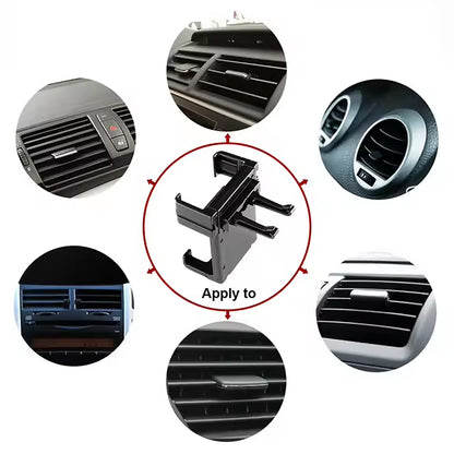 12857smartphone Car Phone Holder Car Air Conditioning Vent Phone Holder Holder Stand For Mobile Phone Cellphone Gps Dashboard Bracket For Car (1 Pc) - Zidbik