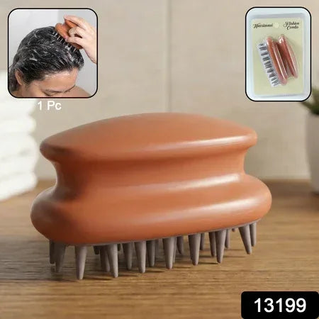 Manual Scalp Massage Shampoo Brush (1 Pc) - Zidbik