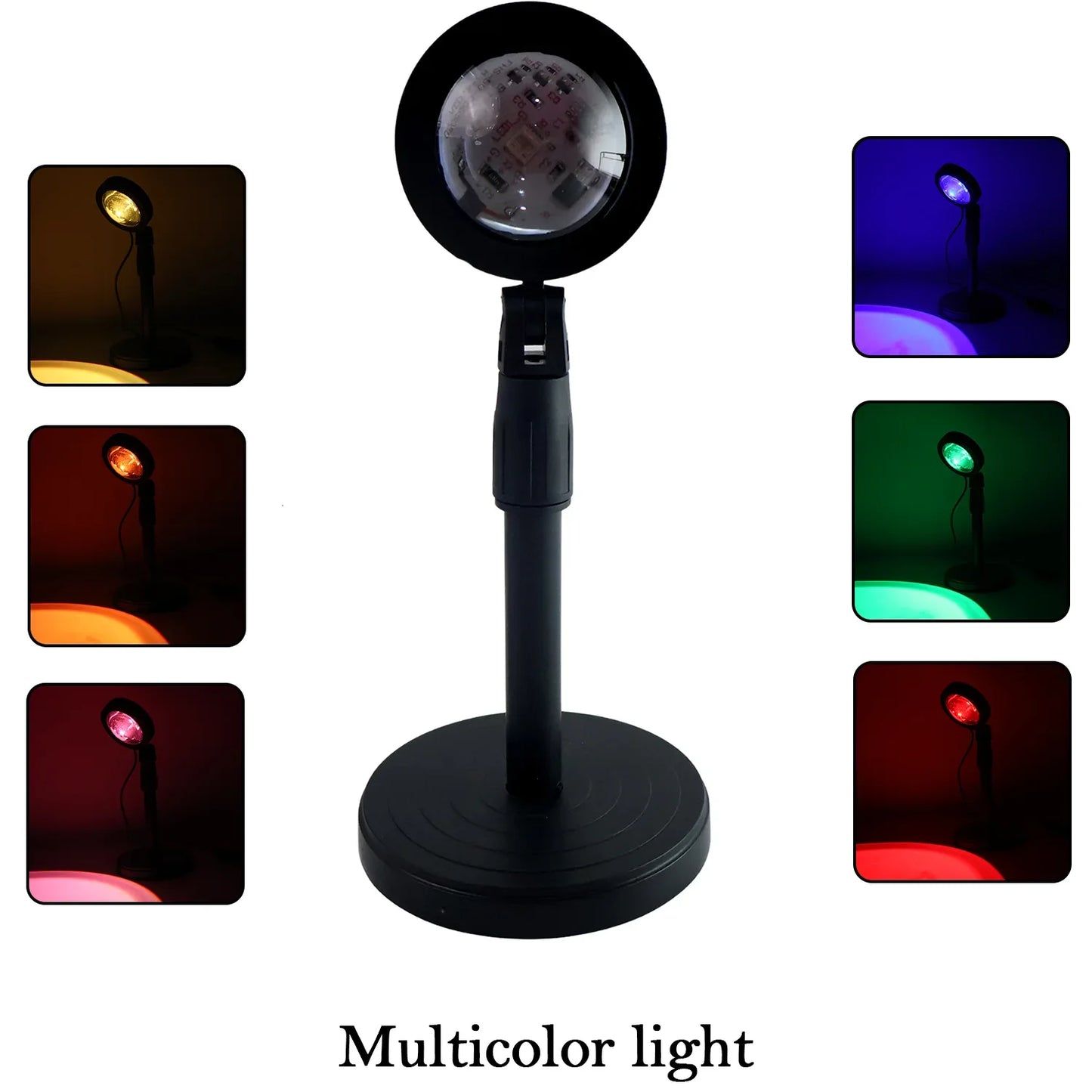 6423 4 Colors Sunset Lamp Sunset Projection Lamp Led Night Lights - Zidbik