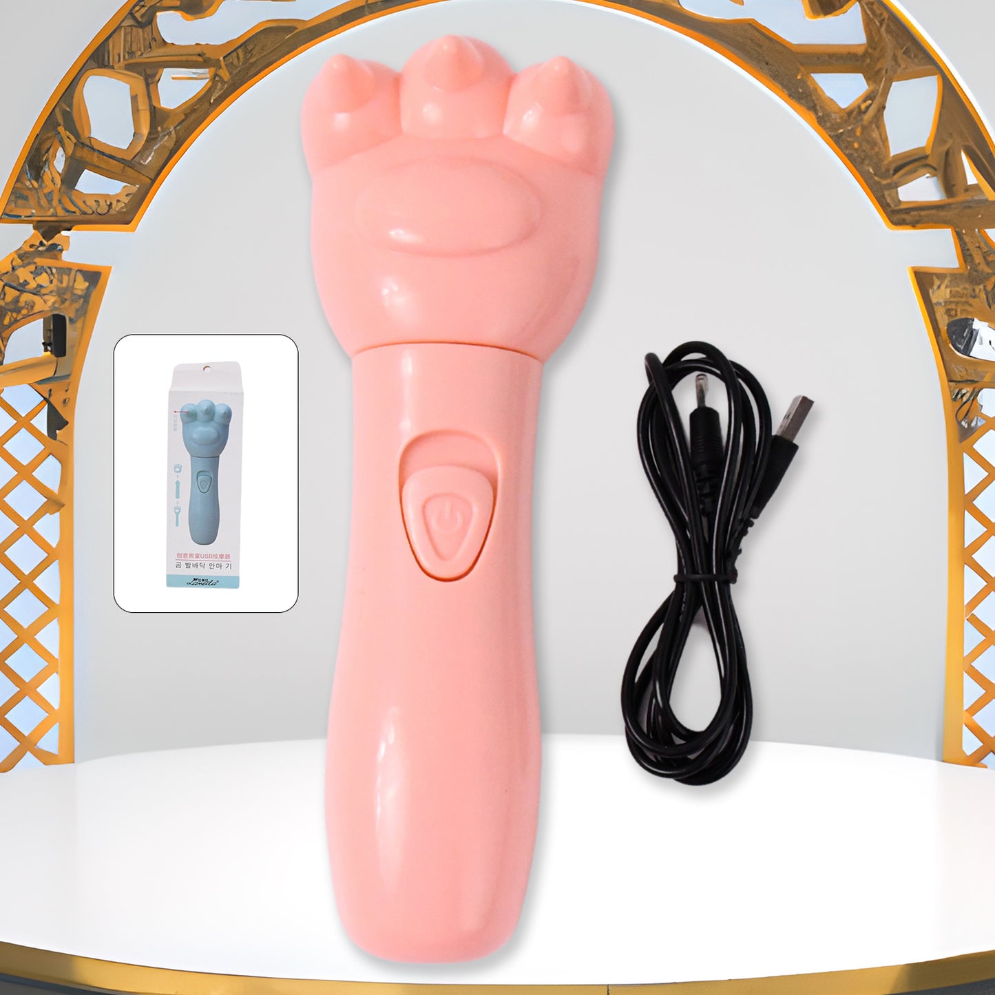 Bear Hand Massager For Khujli Relief - Soothing Comfort For Itchy Skin - Zidbik