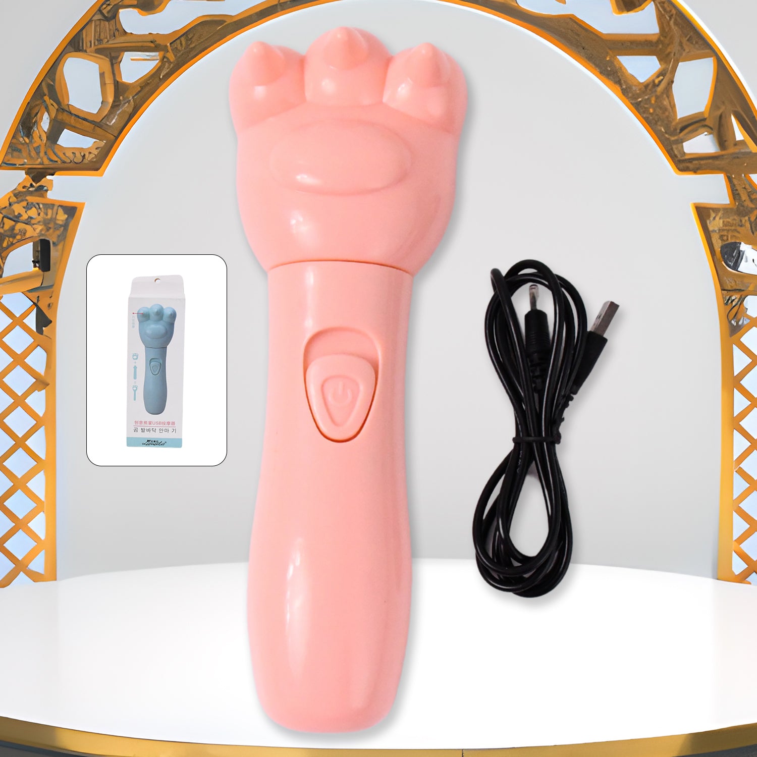 Bear Hand Massager For Khujli Relief - Soothing Comfort For Itchy Skin - Zidbik