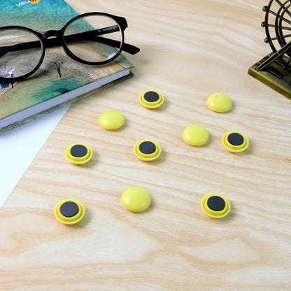 Strong Round Fridge Whiteboard Magnet - (10 Pc Set) - Zidbik
