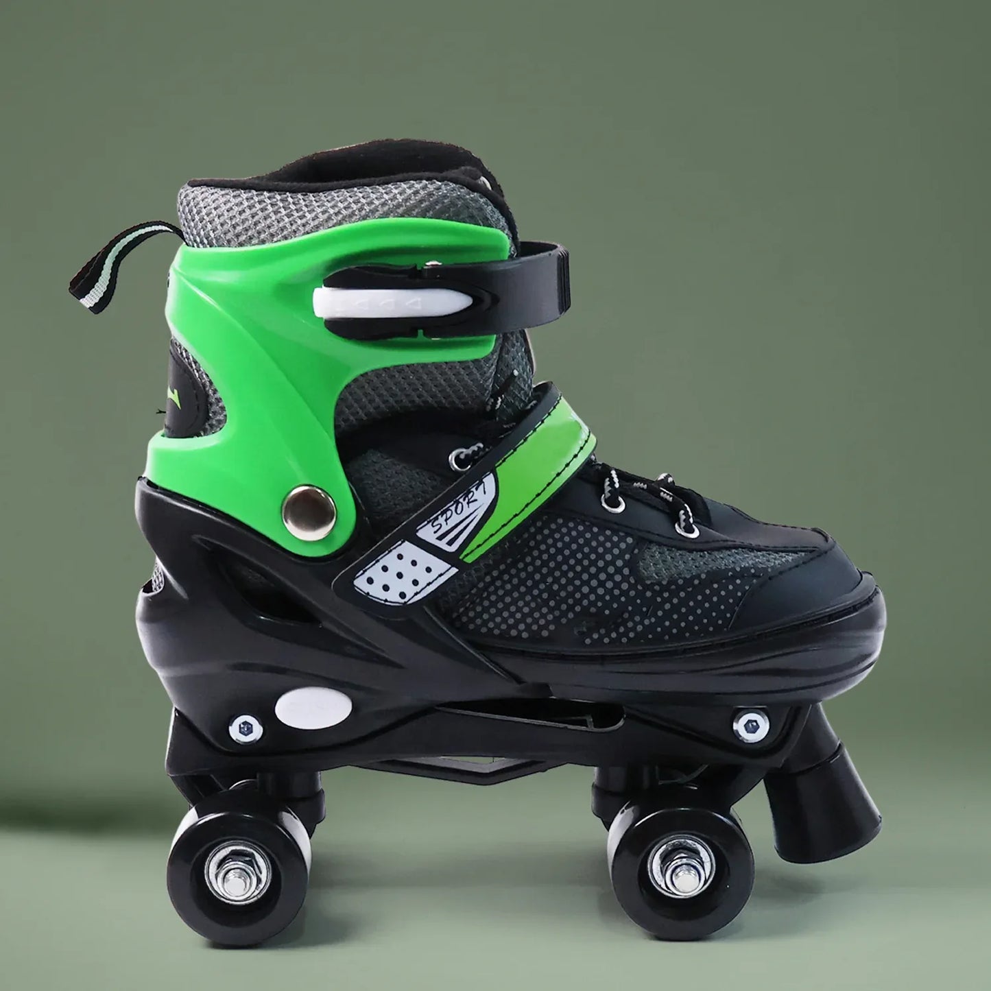 Adjustable Quad Roller Skates For Kids (Large 1 Pair) - Zidbik