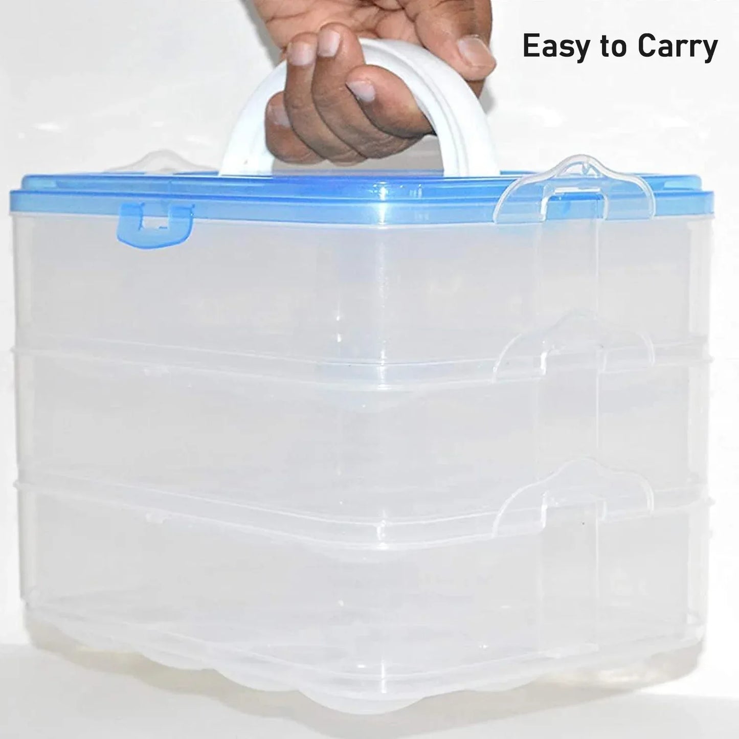 2643 3-layer Plastic Refrigerator Egg Storage Box (36 Grid) - Zidbik