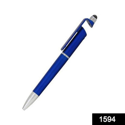 1594 3 In 1 Ballpoint Function Stylus Pen With Mobile Stand - Zidbik