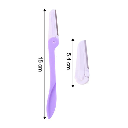 Eyebrow Facial Hair Razor With 3 Replaceable Blades - Zidbik