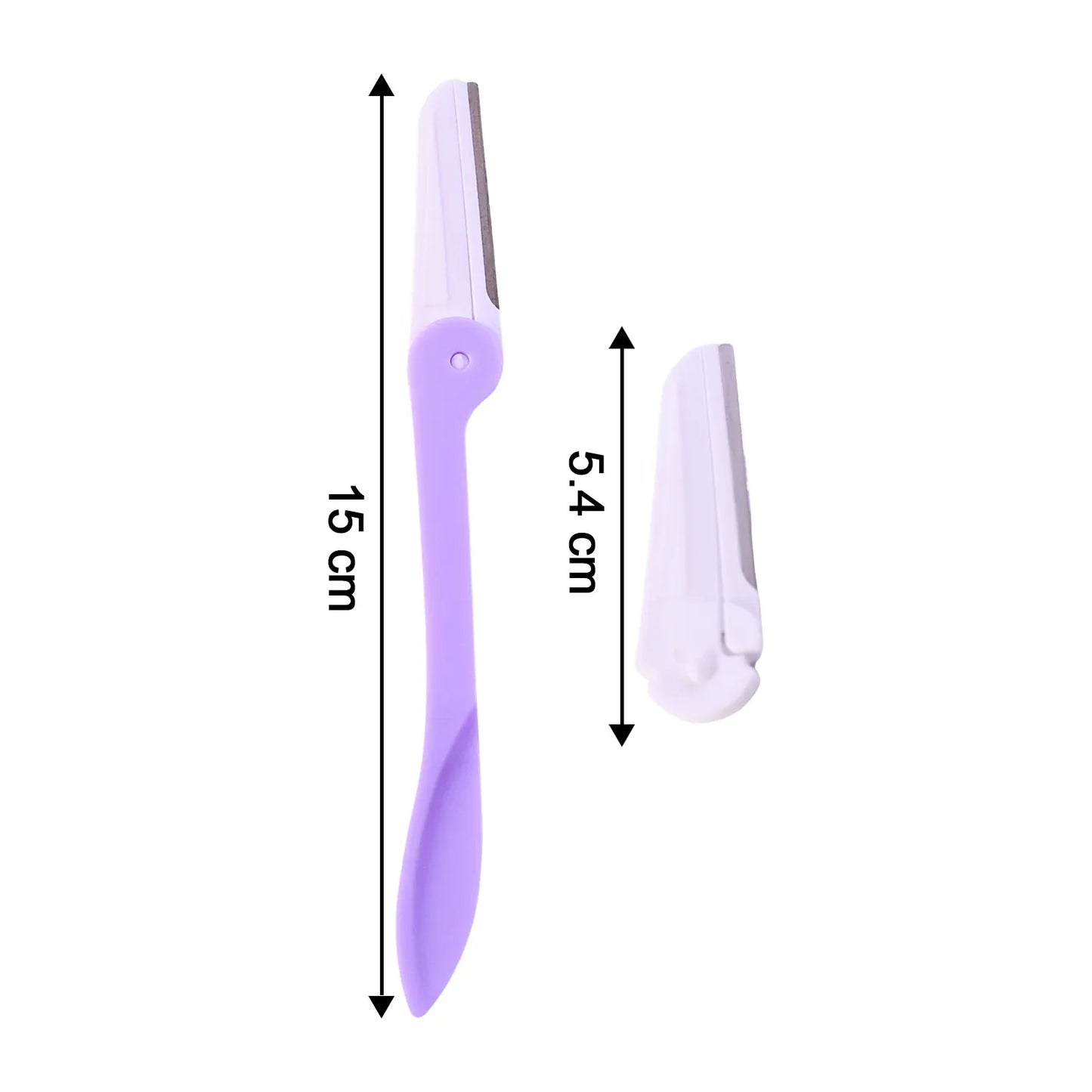Eyebrow Facial Hair Razor With 3 Replaceable Blades - Zidbik