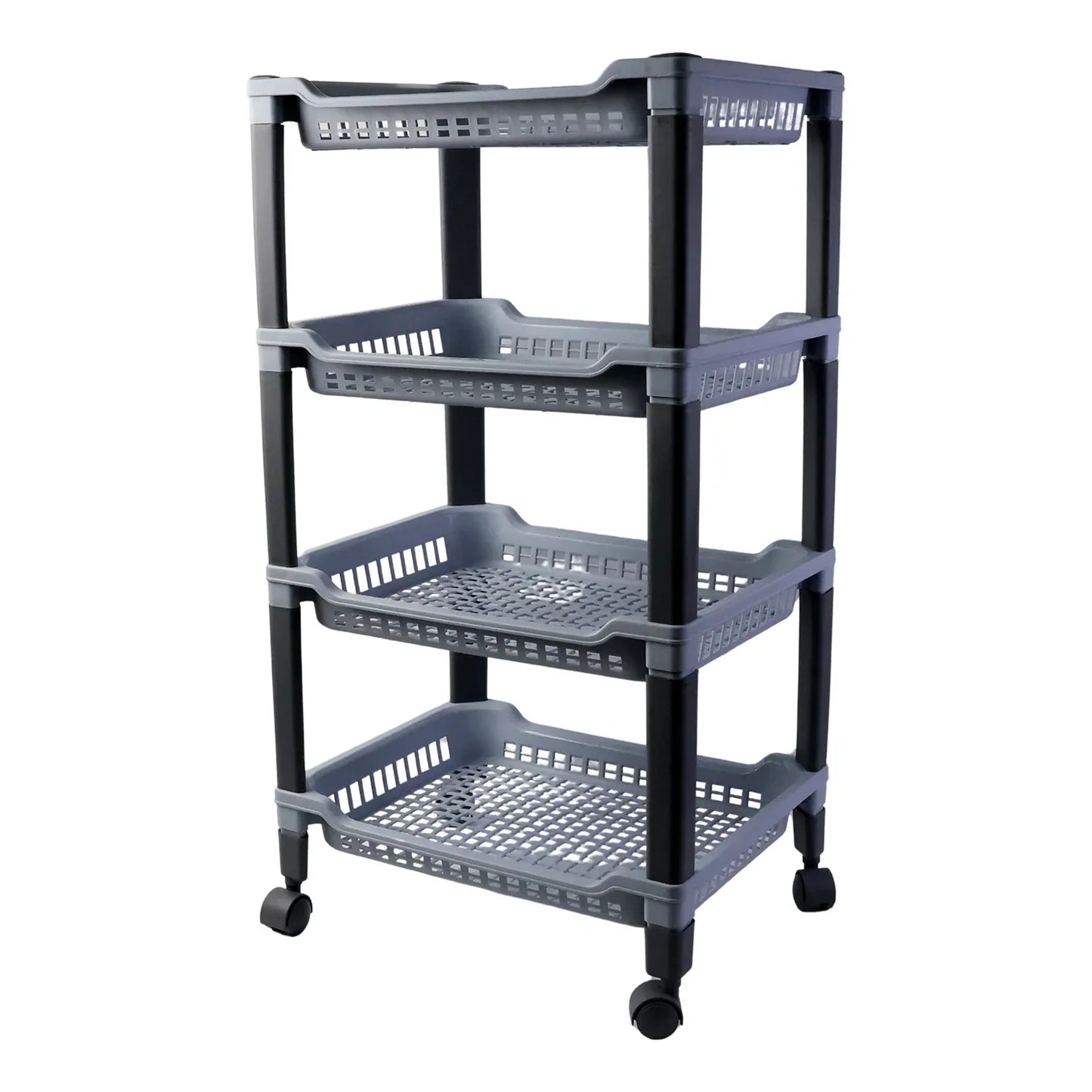 Apex 4-layer Big Multipurpose Plastic Storage Rack - Zidbik