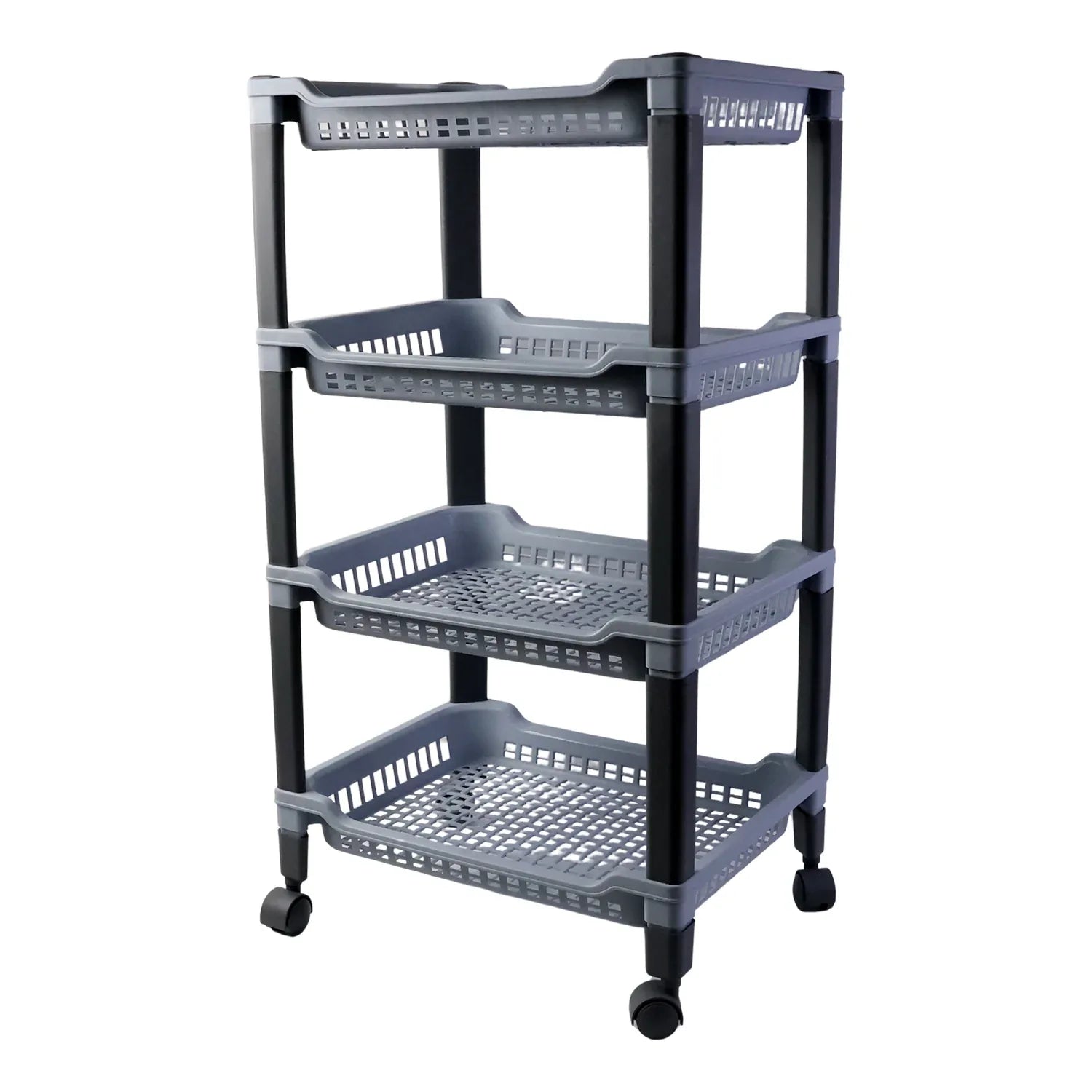 Apex 4-layer Big Multipurpose Plastic Storage Rack - Zidbik