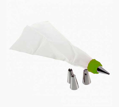 0805 Cake Decorating Nozzle With Piping Bag Stainless Steel Piping Cream Frosting Nozzles - Zidbik