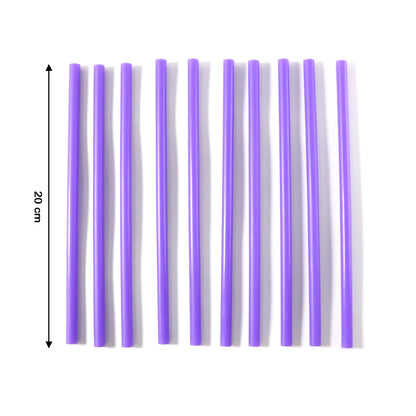 Reusable Plastic Drinking Straws Pack Of 10 - Zidbik