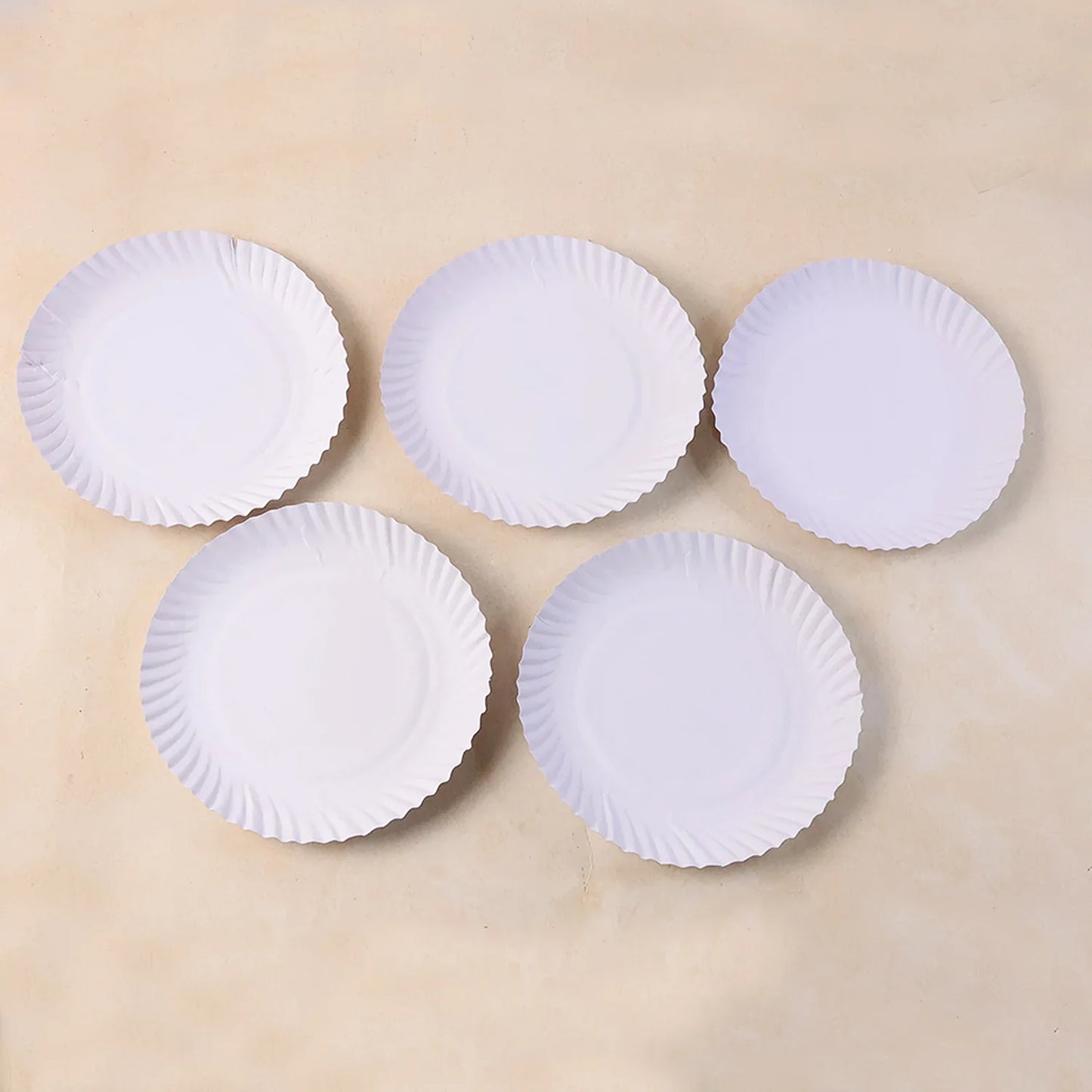 Freshee 9 Inch Round Compostable Paper Plate 25 Pcs Pack - Zidbik