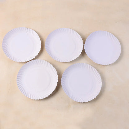 Freshee 9 Inch Round Compostable Paper Plate 25 Pcs Pack - Zidbik