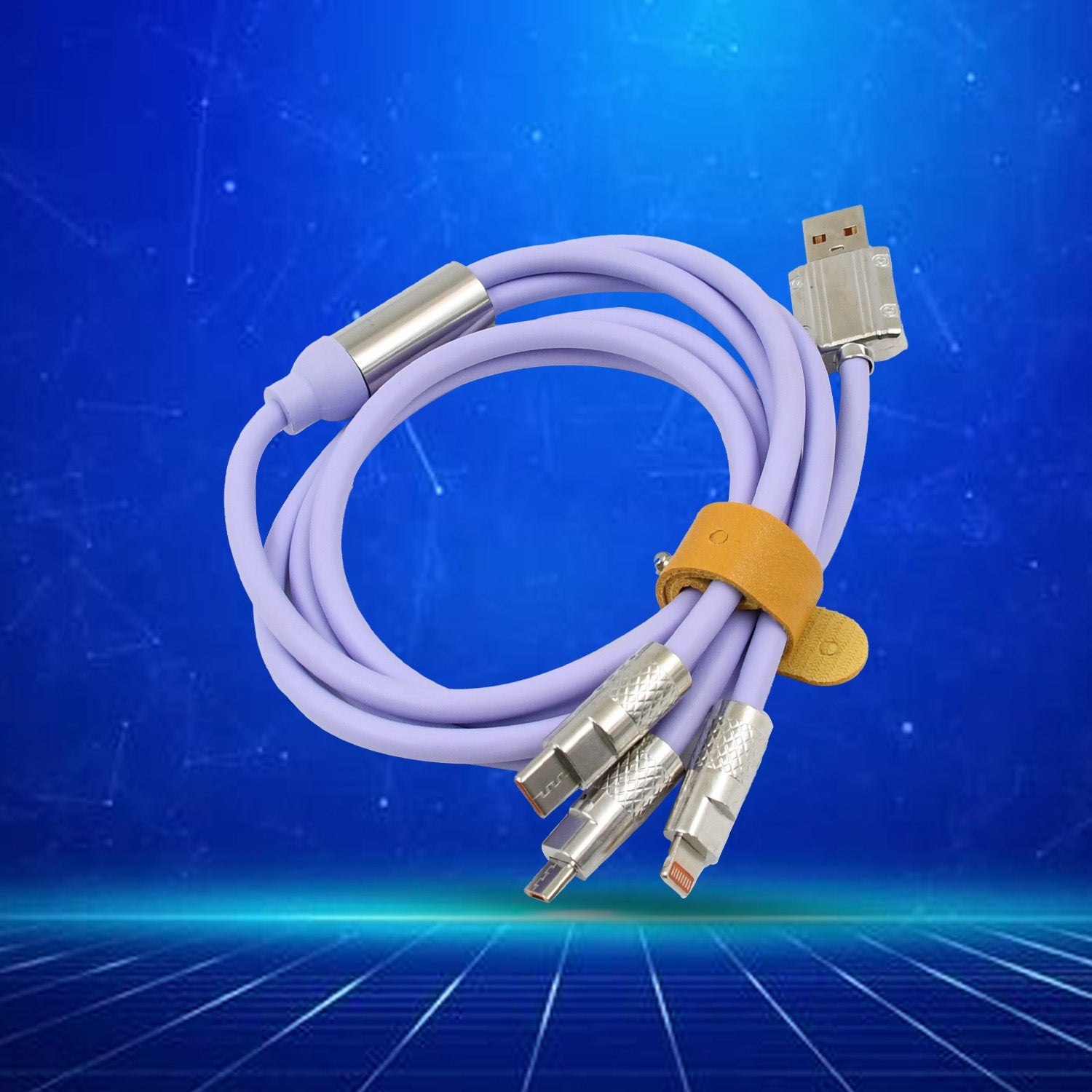 3 In 1 Multi Super Fast Charging Cable (1 Pc) - Zidbik