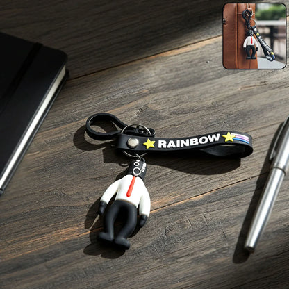 Stylish Cartoon Man Figure Keychain (1 Pc) - Zidbik