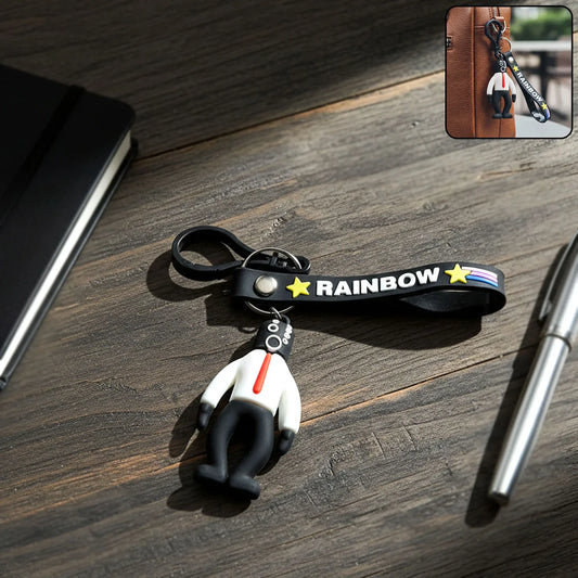 Stylish Cartoon Man Figure Keychain (1 Pc) - Zidbik