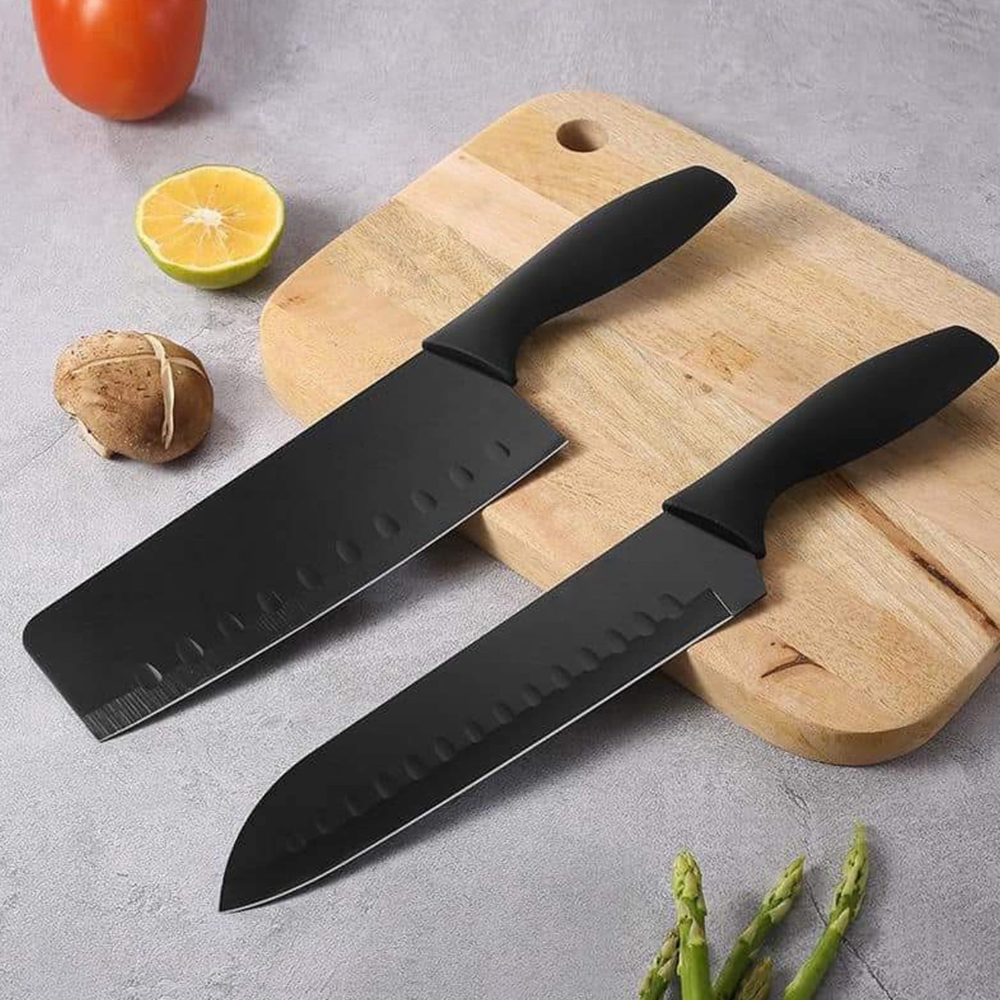 5910 5-piece Forged Kitchen Chef Cutlery Stainless Steel Knife Set Chopping Knife Chef Knife Utility Knife Butcher Knife (5pc) - Zidbik