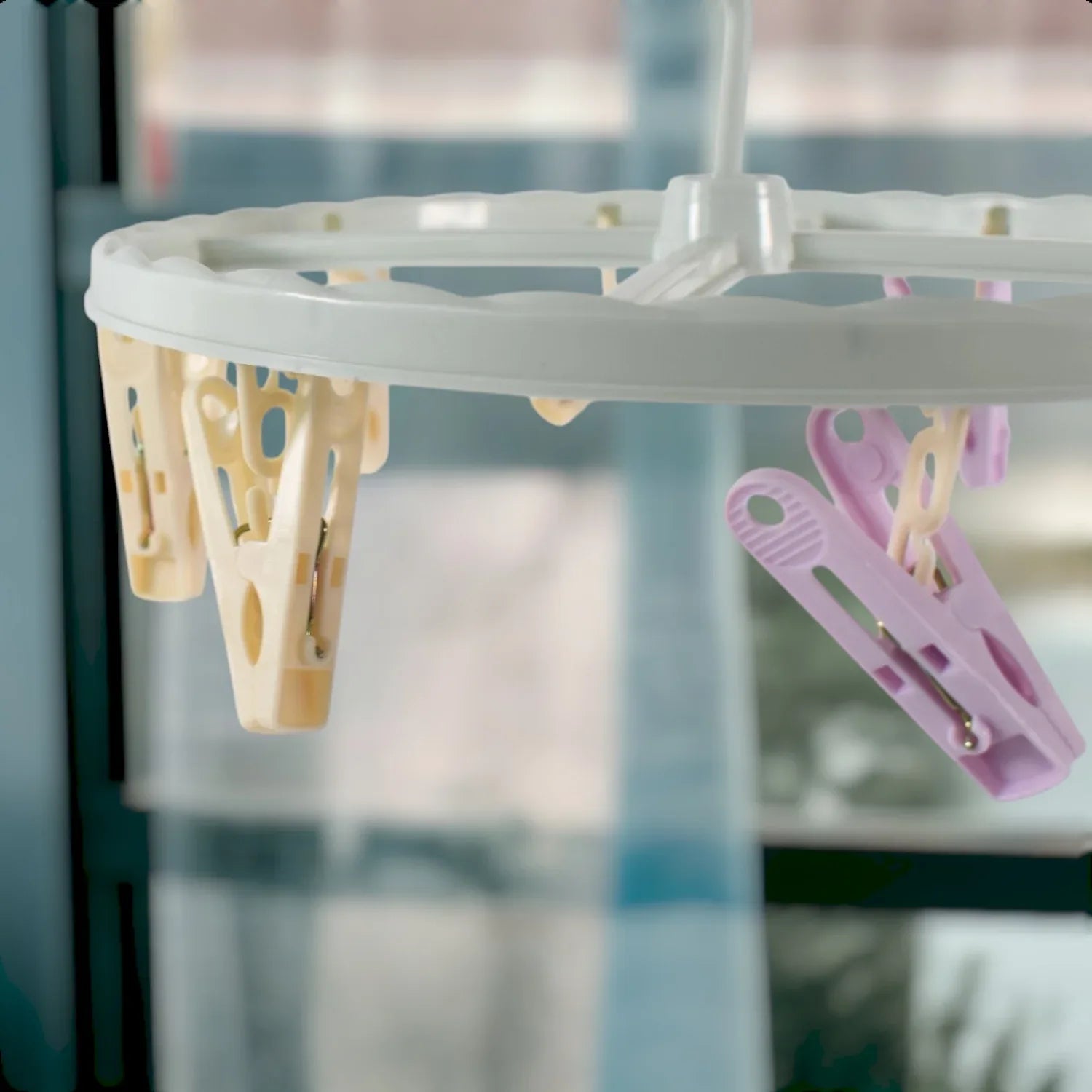 Clothespin Rack Laundry Drying Rack - Zidbik