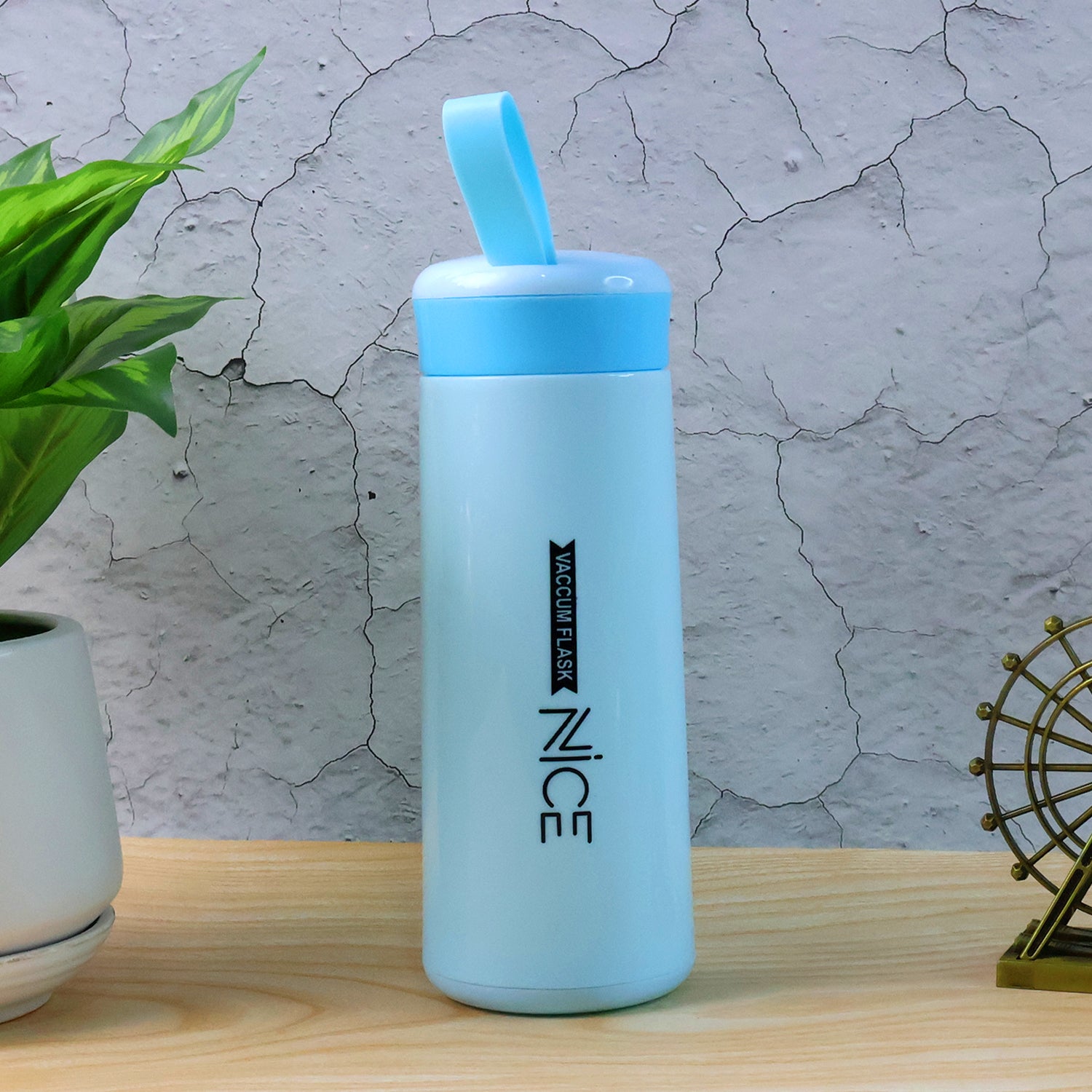 Water Bottle 400ml Leak Proof Glass Water Bottle With Daily Water Intake For Gym And Children Nice Bottle (1 Pc) - Zidbik