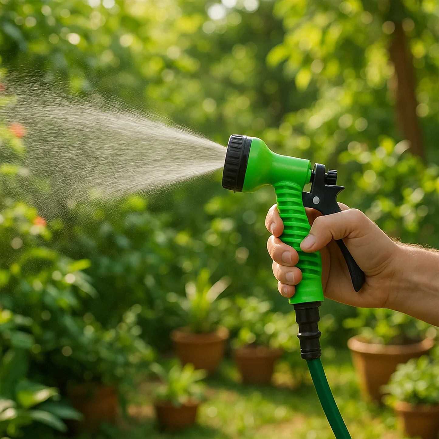 Multi-pattern Garden Hose Spray Nozzle (1 Pc) - Zidbik