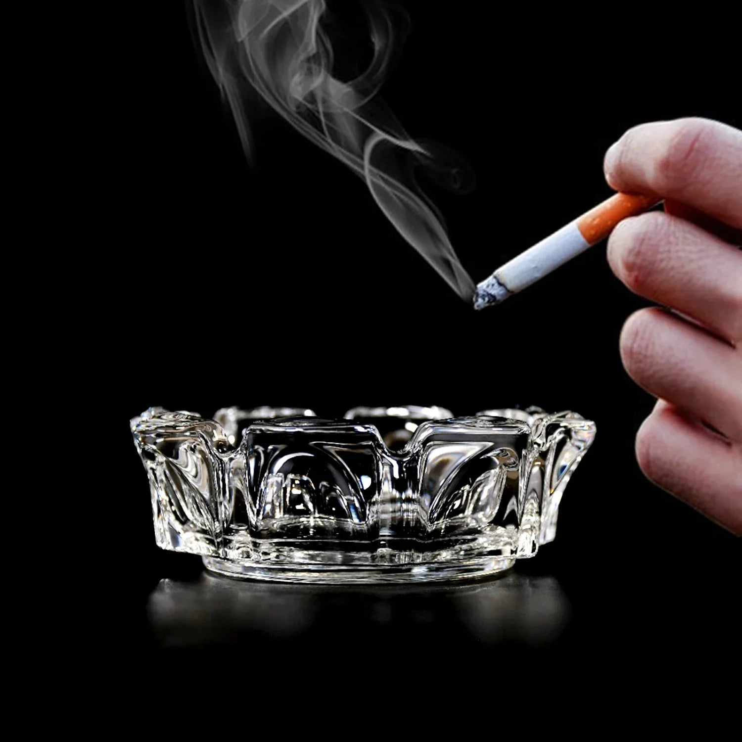 1198 Sanford Cigar Cigarette Ashtray Round Tabletop For Home Office Indoor Outdoor Home Decor - Zidbik