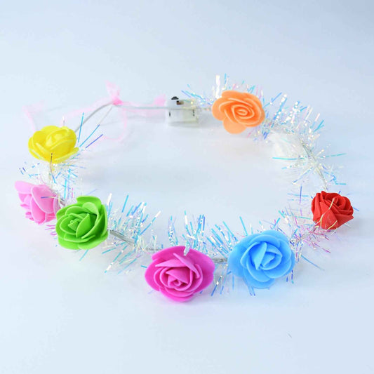 Led Flower Crown Headband  Multicolor Light-up (1 Pc)