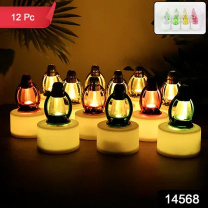 Led Decorative Candle Lamps (12 Pc) - Zidbik
