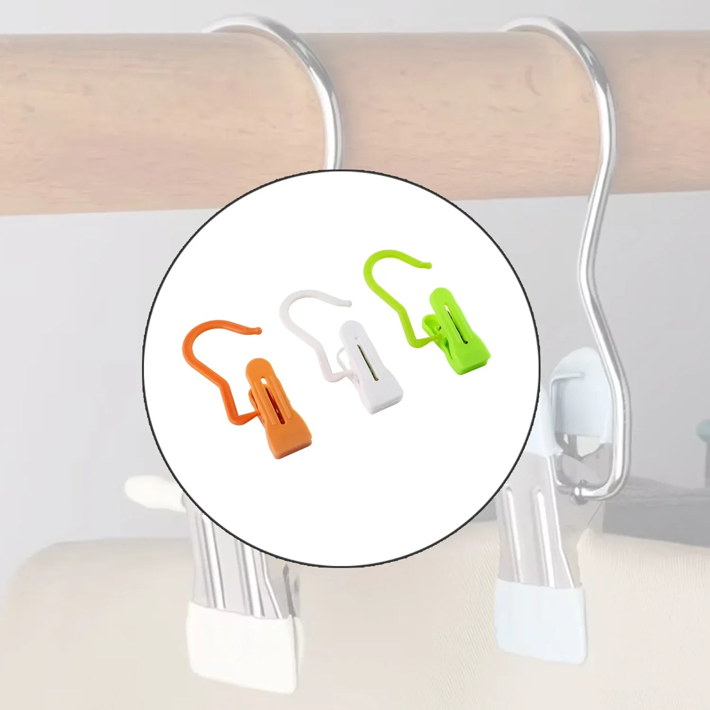 Multipurpose Hanging Hook Clip (1 Pc Mix Color) - Zidbik