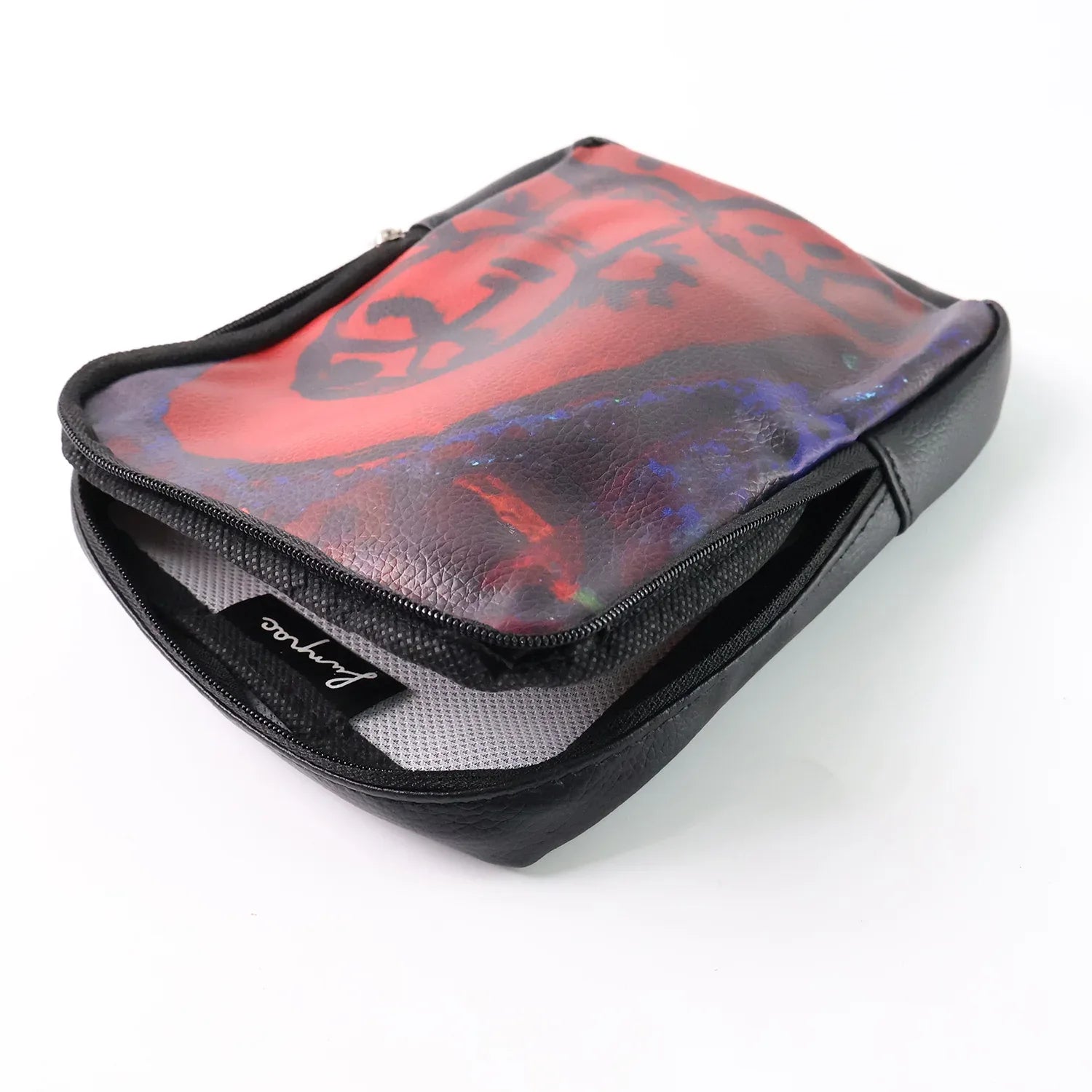 Handcrafted Multipurpose Zipper Pouch With Traditional Art Print (1 Pc) - Zidbik