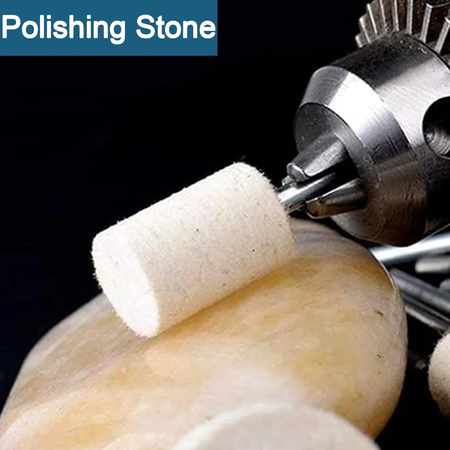 Wool Felt Polishing Buffing Wheels Wool Felt Mounted Polishing Bits (3 Pcs Set) - Zidbik