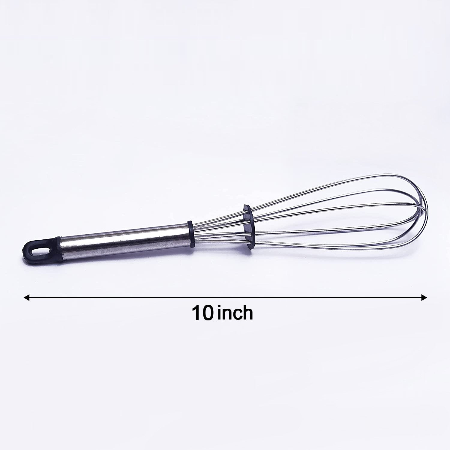 2571 Stainless Steel Wire Whiskballoon Whiskegg Frother Milk  Egg Beater (10 Inch) - Zidbik
