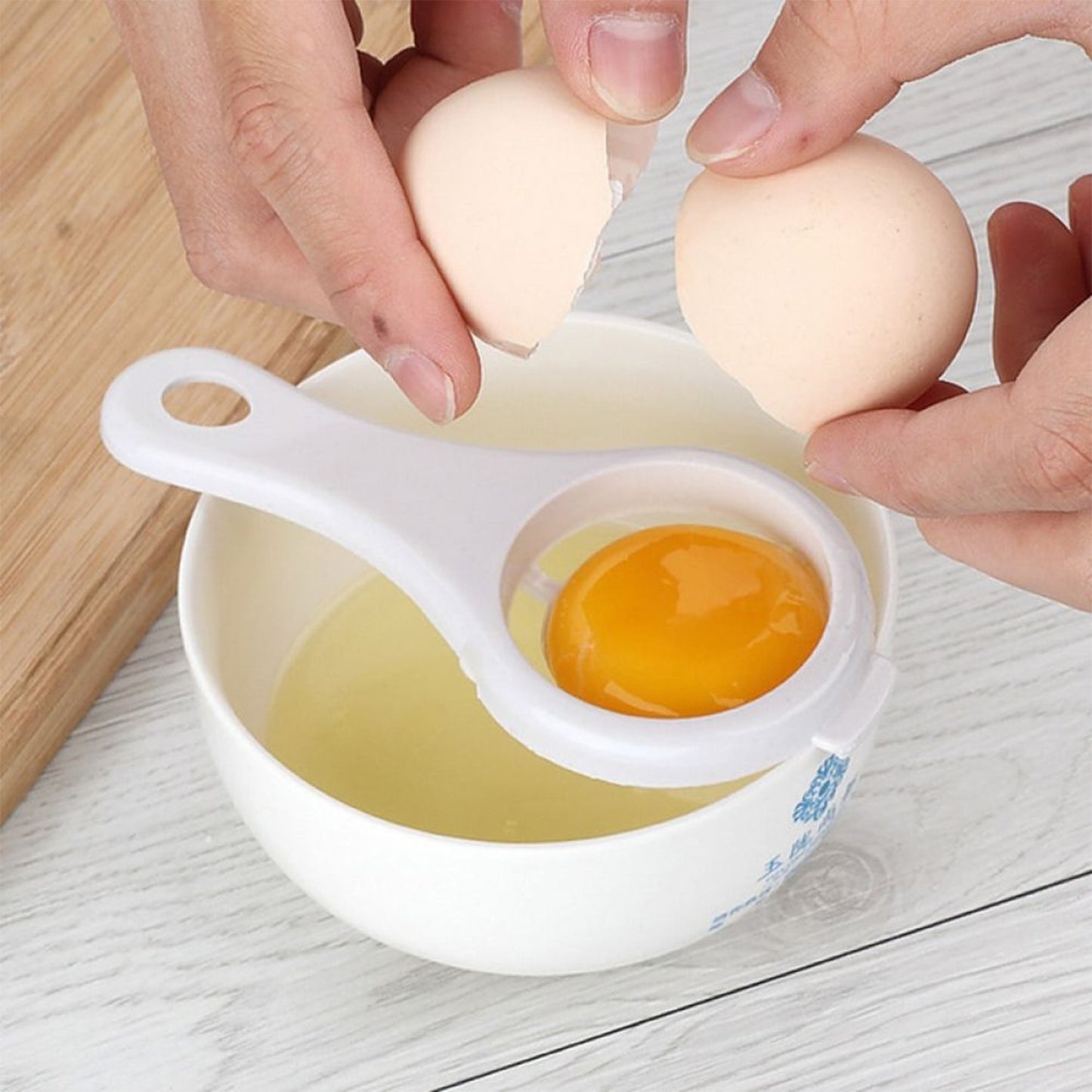 2885 Egg Yolk Separator Egg White Yolk Filter Separator Egg Strainer Spoon Filter Egg Divider - Zidbik
