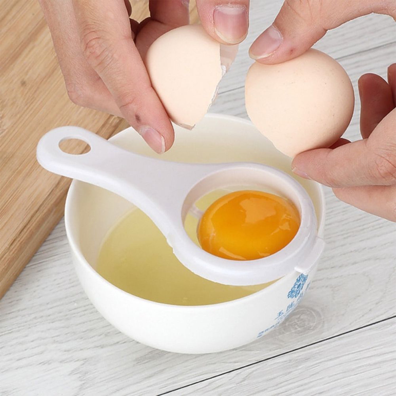 2885 Egg Yolk Separator Egg White Yolk Filter Separator Egg Strainer Spoon Filter Egg Divider - Zidbik