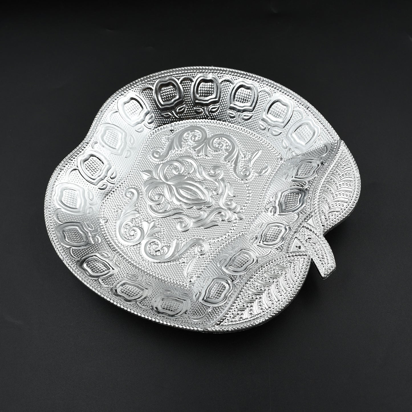 5479  Decorative Mukhwas Serving Tray Serving Mukhwas Plate Fancy Candy Tray Dry Fruit Serving Tray (1 Pc Set) - Zidbik