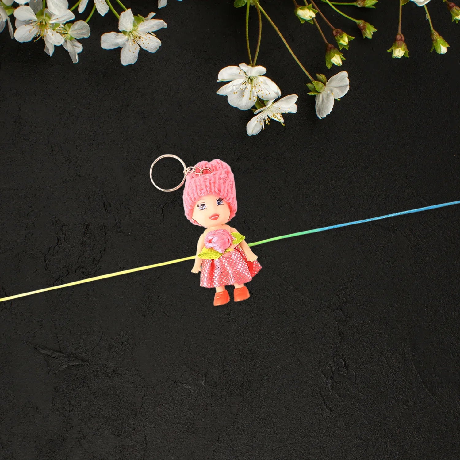Multifunction Doll Rakhi For Kids Cute Soft Toy Rakhi With Keychain Use Decorative Fancy Rakhi Cum Keyring For Boys Girls - Zidbik