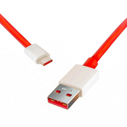 6036 Unique Type C Dash Charging Usb Data Cable  Fast Charging Cable  Data Transfer Cable For C Type Mobile Use 1 Meter ( Red ) - Zidbik