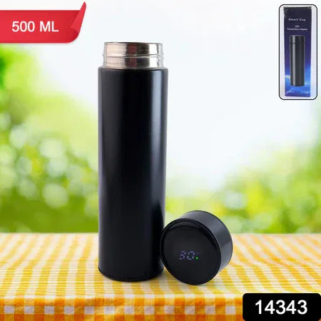 Black Vacuum Insulated Water Bottle (1 Pc 500ml) - Zidbik
