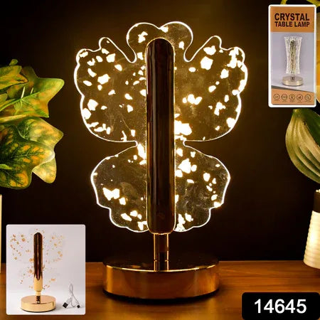 Luxury Golden Crystal Led Table Lamp (1 Pc) - Zidbik