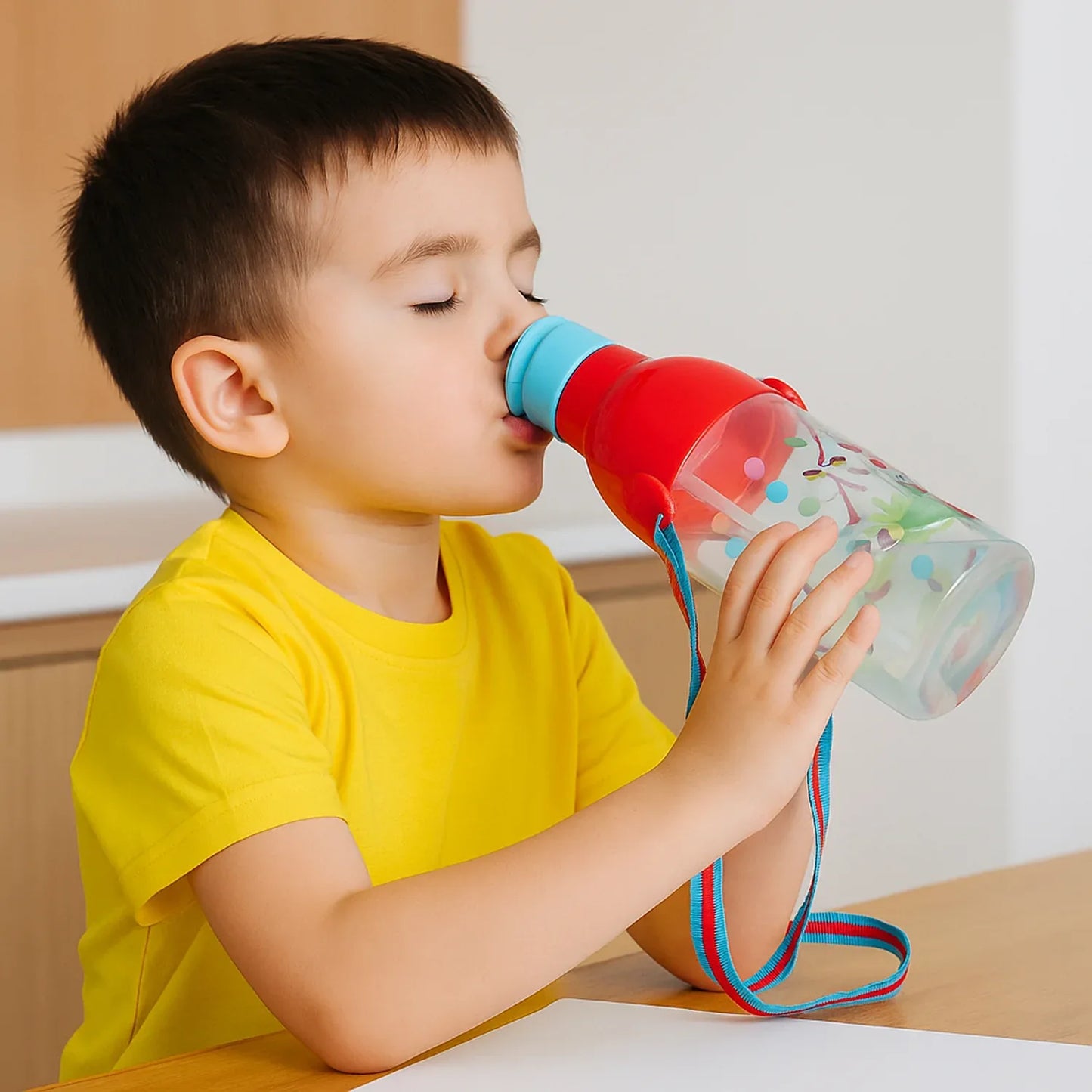 0273 Plastic Tranparent Sports Insulated Water Bottle With Dori Straw Easy To Carry High Quality Water Bottle Bpa-free Leak-proof For Kids School For Fridge Office Sports School Gym Yoga (1 Pc 800ml) - Zidbik