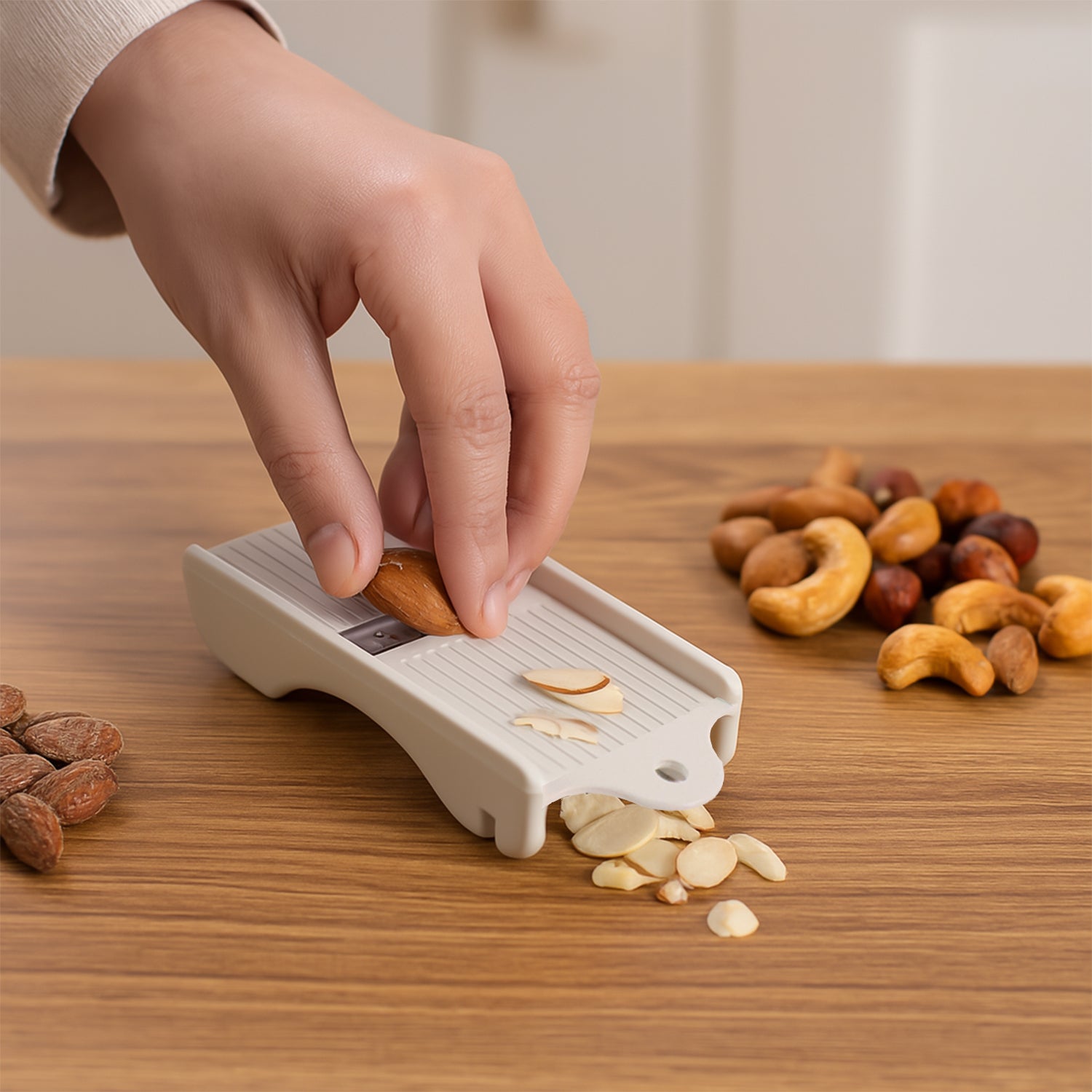 Liger Multipurpose Dry Fruit Slicer  Ginger (1 Pc) - Zidbik