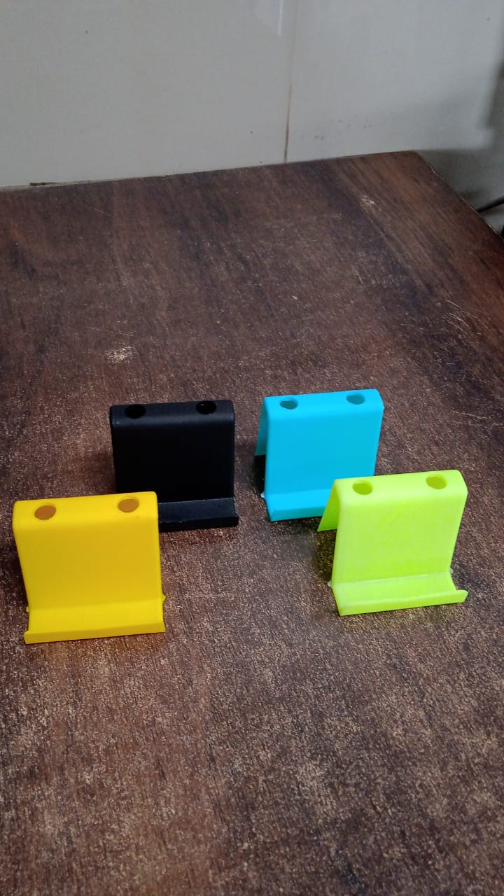 Multifunctional Plastic Mobile Phone Stand  Pen Holder (1 Pc  Mix Color) - Zidbik