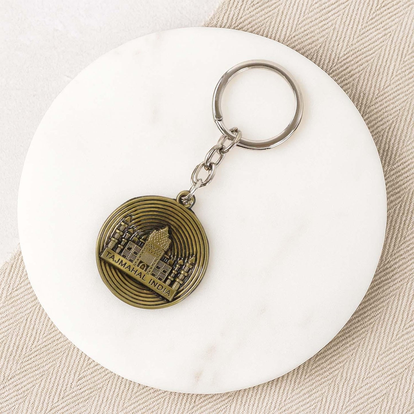 Premium Taj Mahal India Souvenir Keychain (1 Pc) - Zidbik