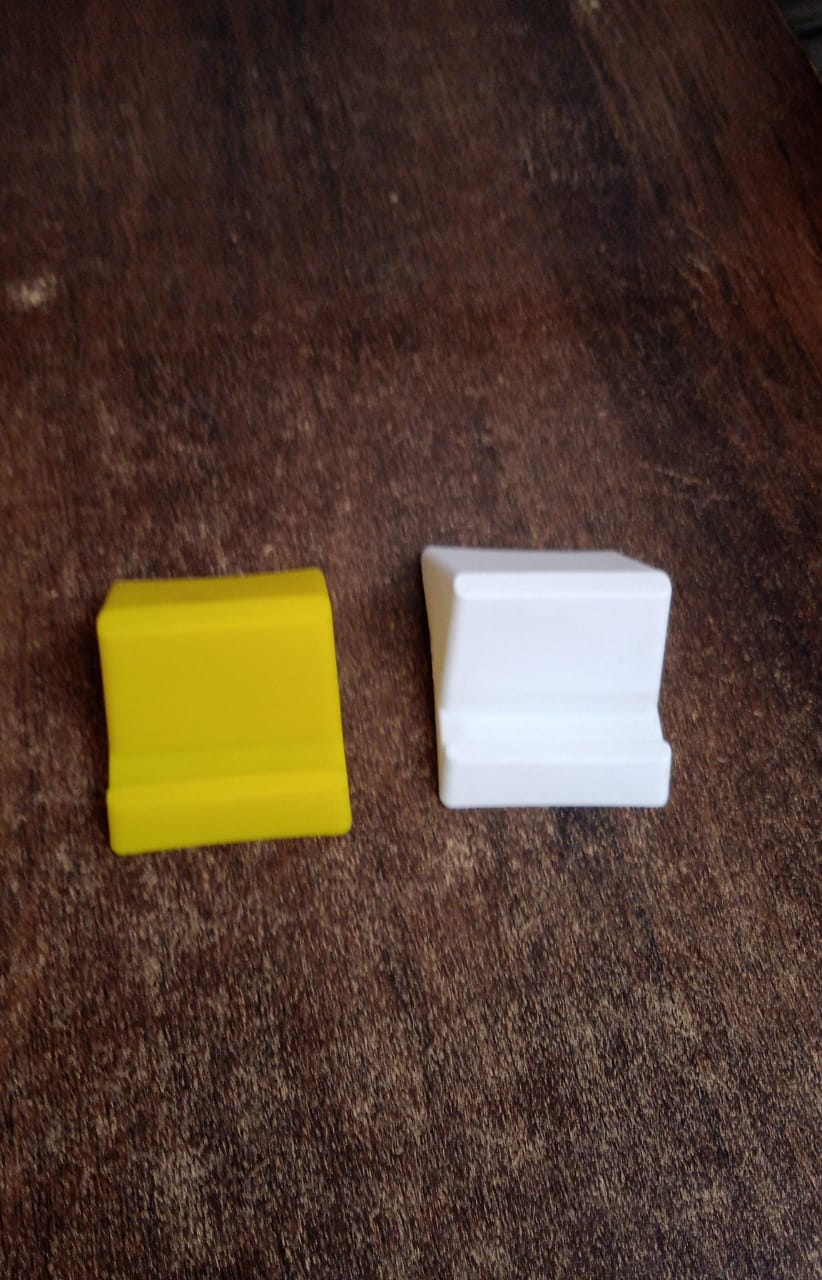 Compact Plastic Mobile Phone Holder Stand (1 Pc  Mix Color) - Zidbik