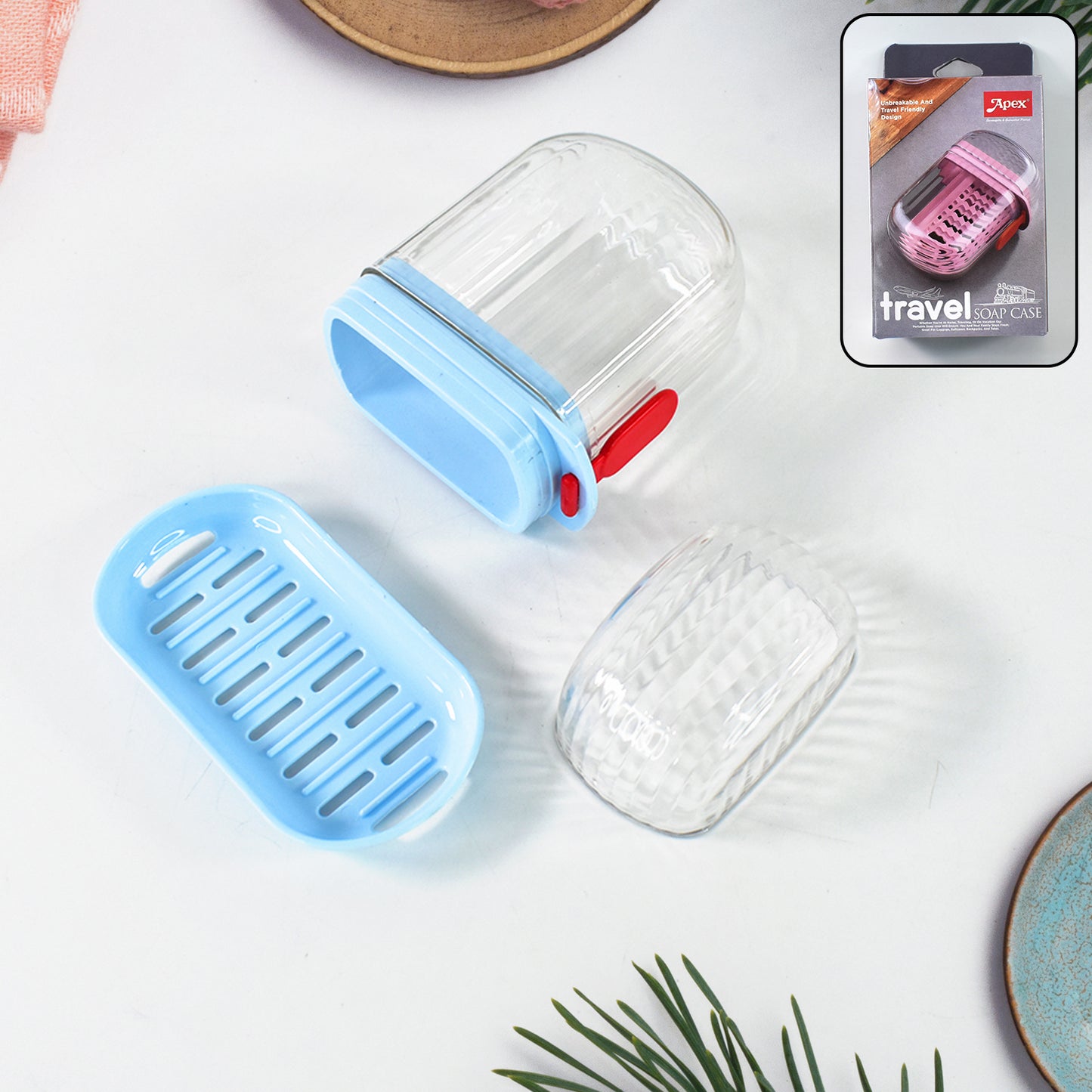 Apex Unbreakable Travel Soap Case With Secure Lock (1 Pc) - Zidbik