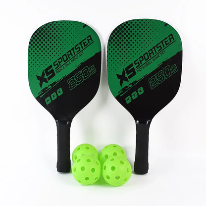 Professional Outdoor Pickleball Paddle And Ball (1 Set) - Zidbik