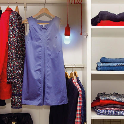 12899 1pcs Led Bulbs Pull Cord Light Led Pull Cord Light Hanging Led Bulb Pull Wire Drawstring Light Bulb Black Led Pendant Lights - Zidbik