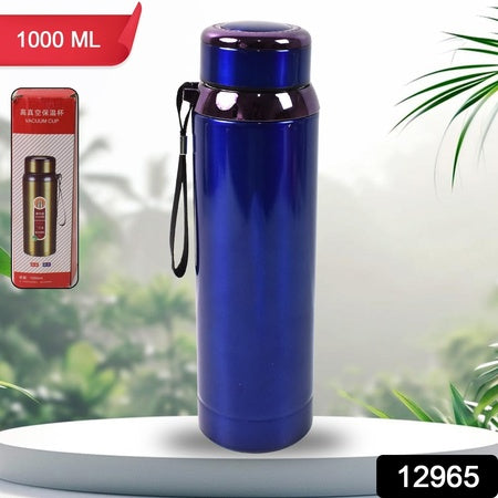 Vacuum Insulated Stainless Steel Bottle Double Walled (1000 Ml) - Zidbik
